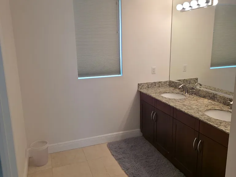 Large Master bedroom dual sink vanity. 2nd floor