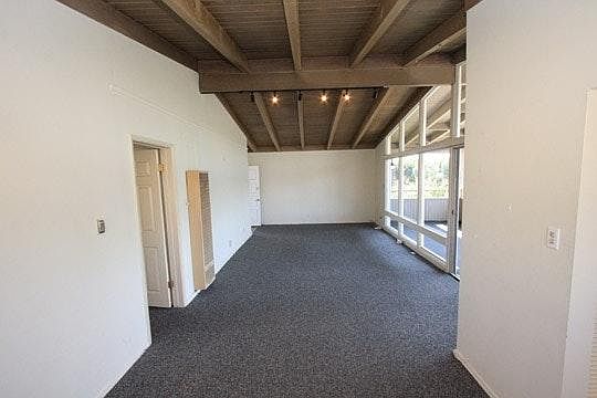 Living Room with vaulted ceilings