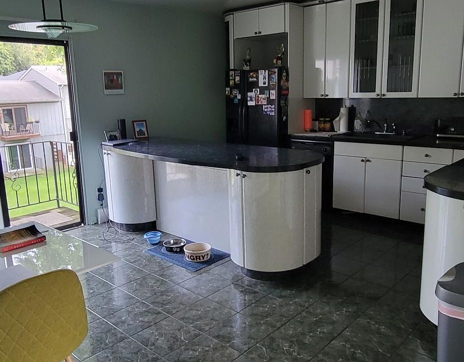 Kitchen off living room