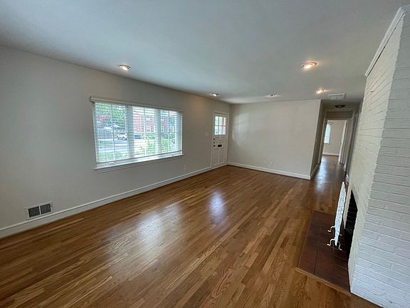 Living room and hallway to bedrooms
