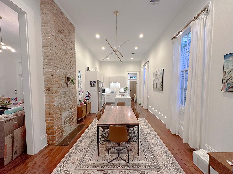 Dining room and kitchen