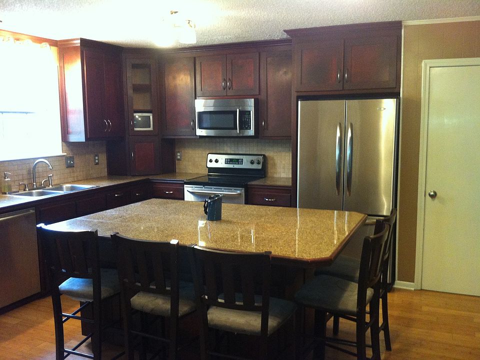updated kitchen with island