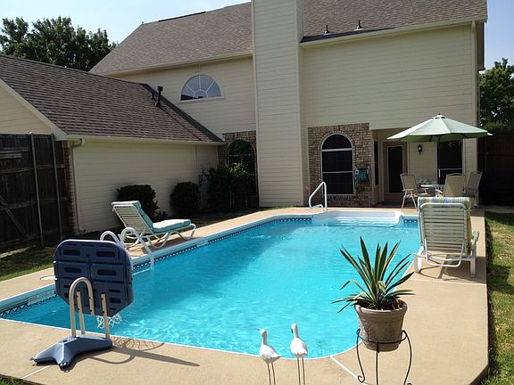 Summertime poolside living.