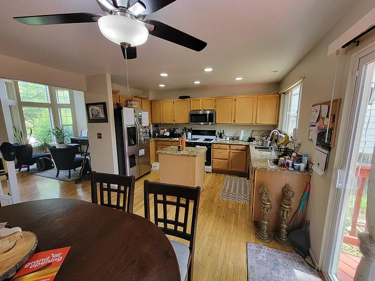 overlooking kitchen