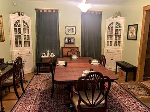 Spacious dining room