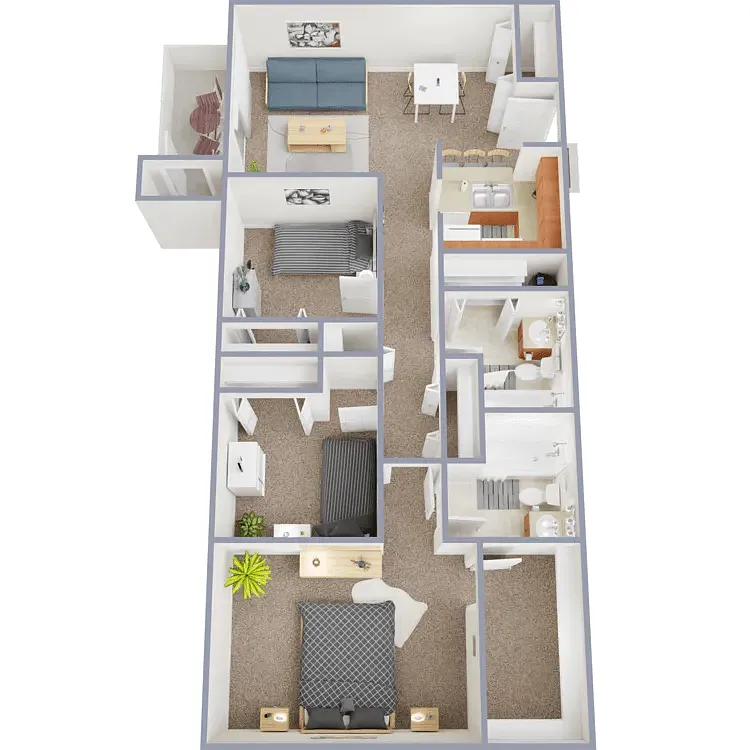 Floor plan 3 Bedroom