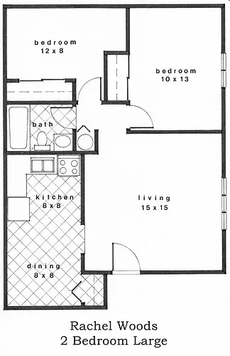 Floor plan Two Bedroom