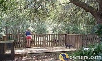 Sitting Deck at water edge