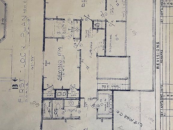 Original 2nd Floor Blueprint