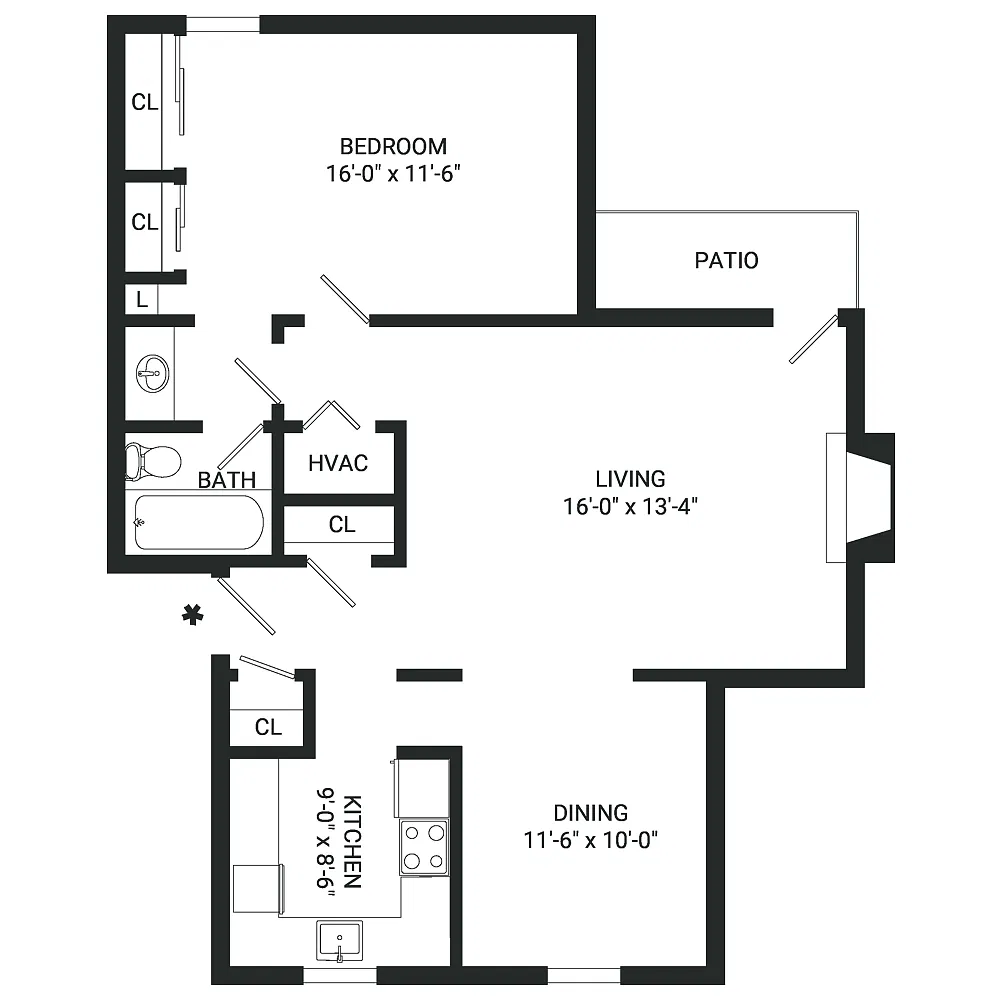 Floor plan A7- Income Restrictions Apply