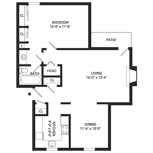 Floor plan A7- Income Restrictions Apply