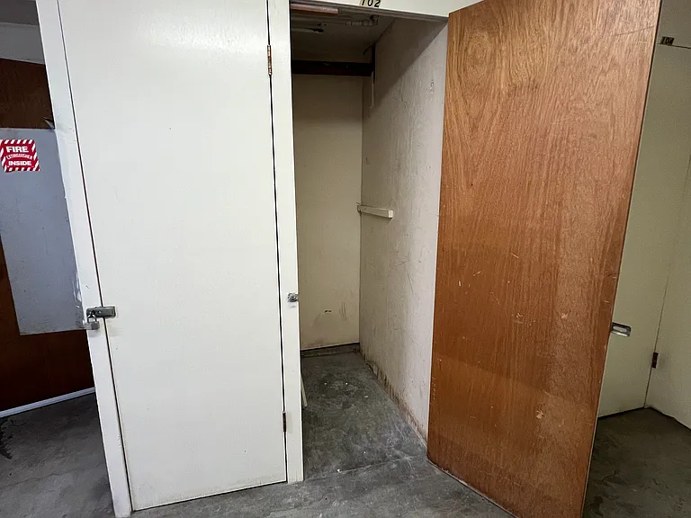 Storage locker included with apartment