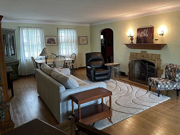 Living room open to sunroom
