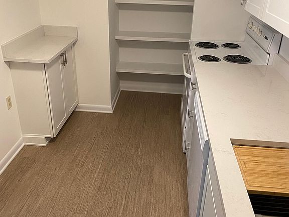 Kitchen with view to pantry