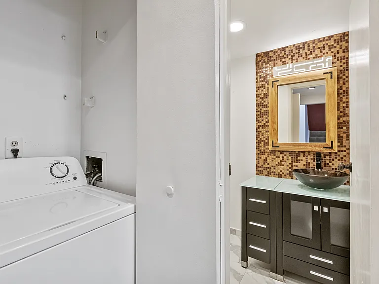 First floor powder room on the first floor