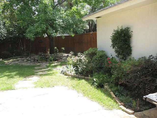back yard patio