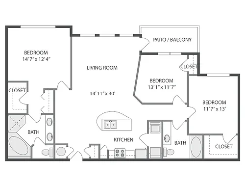Floor plan D400