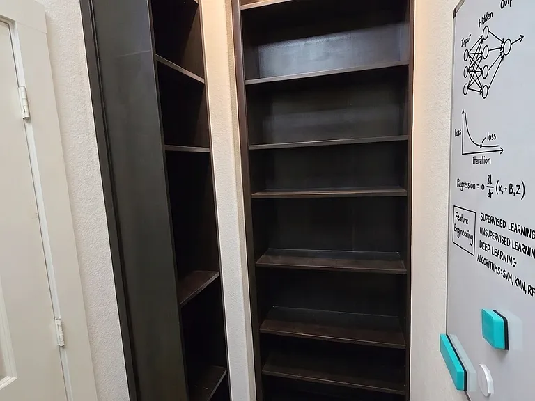 office in master bedroom