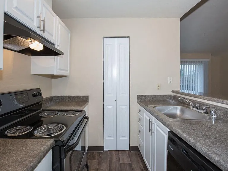 A Renovated 1 Bedroom 1 Bath Kitchen at Brookhaven Apartments in Federal Way, Washington