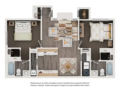 Floor plan Hampton Renovated