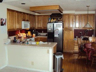 wood floor in kitchen