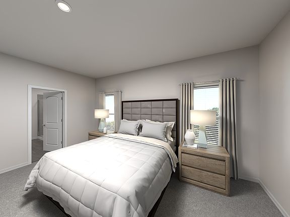 Virtually Staged Primary Suite