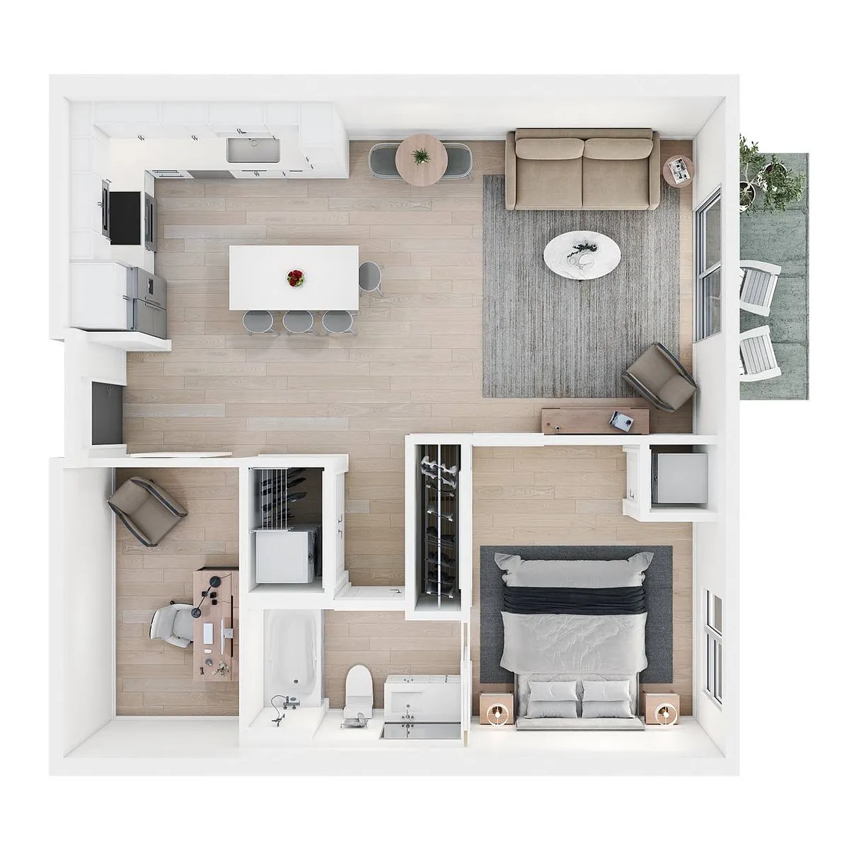 Floor plan Twill with Den