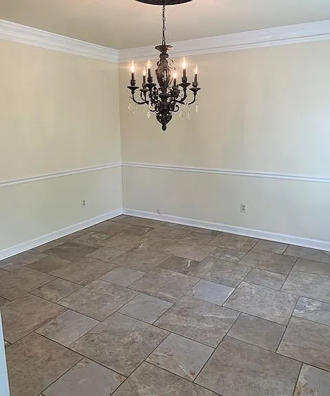 Dining Room to the right of the foyer