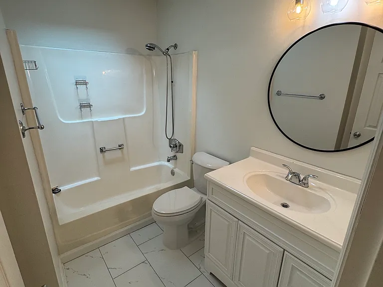 Guest bath from door