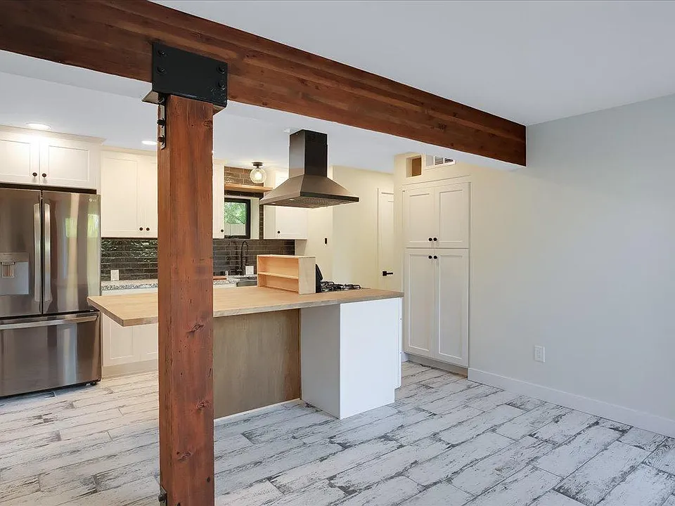 Second view of kitchen from the living area