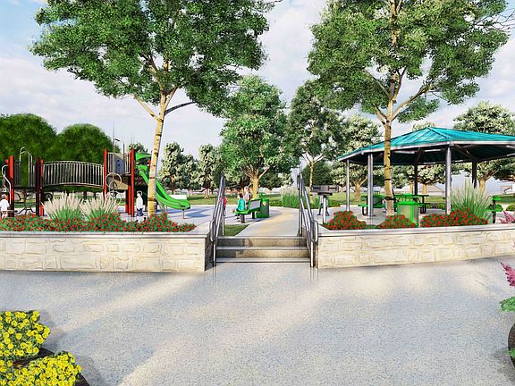 Rendering of the Sweetwater Ridge park