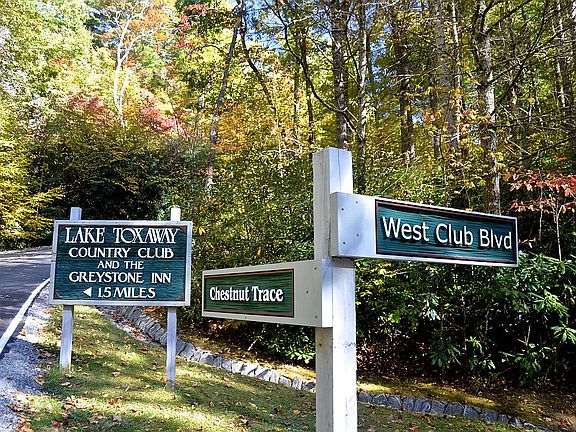 Turn right on W Club to pond