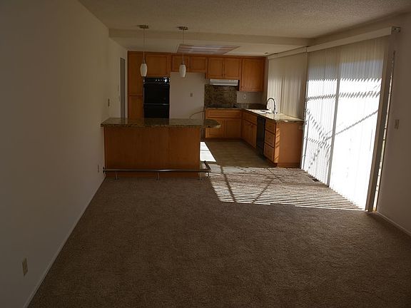 Family room and kitchen