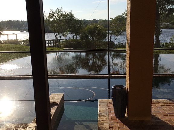 Pool view from bottom floor