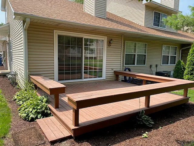 Rear deck.