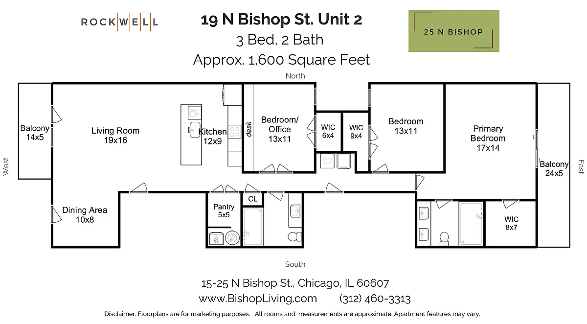 Floor plan 3X2 Renovated