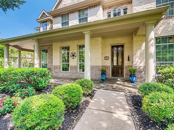 Relax on the covered front porch with your first cup of coffee.