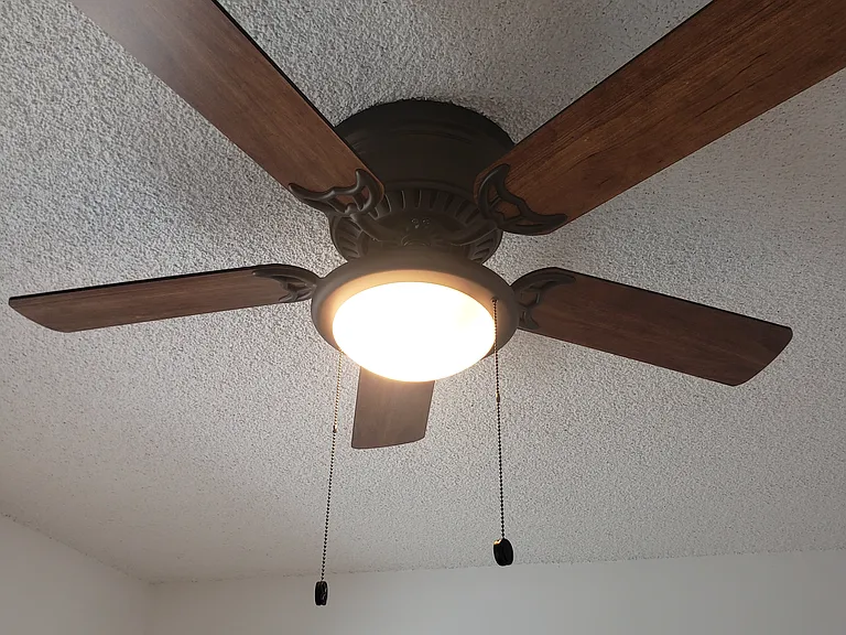 Ceiling fans in both bedrooms.