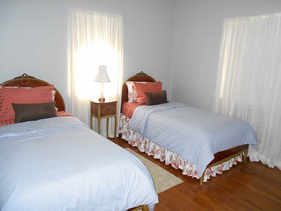 Bedroom shown with furnishings