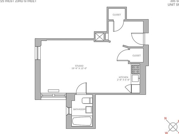 2nd image of 225 W 23rd St APT 5M