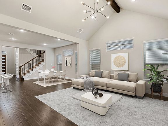 Open first floor in the Picasso home plan by Trophy Signature Homes - REPRESENTATIVE PHOTO