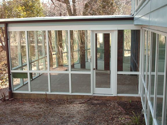 Gravel Patio and Addition Door daytime