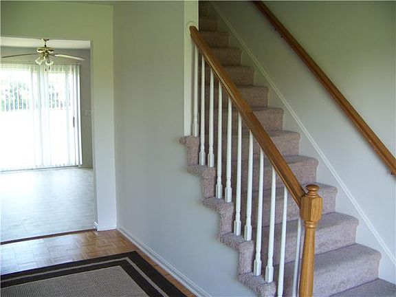 Foyer with Parquet Flooring