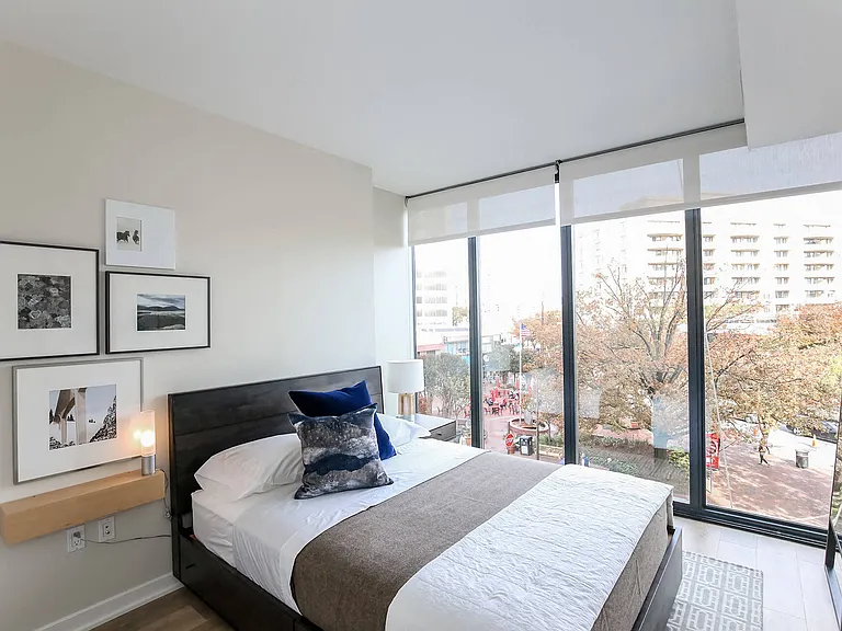 Take in the views of Downtown Bethesda from your bedroom