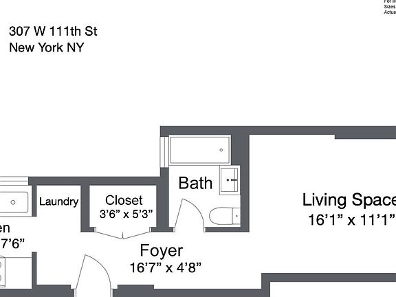 2nd image of 307 W 111th St #1E