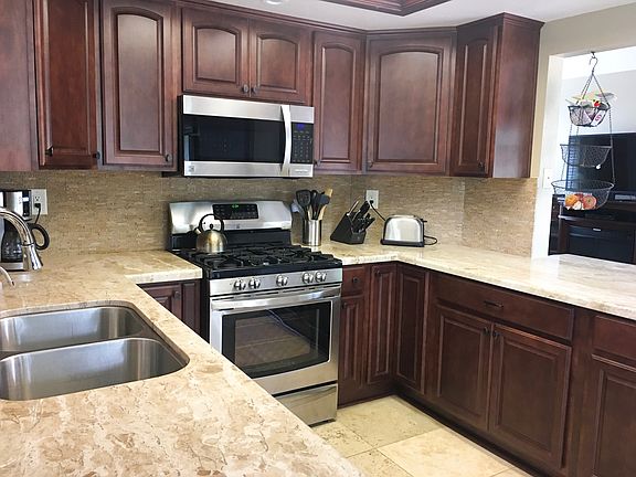 Fine cabinets,stone counters