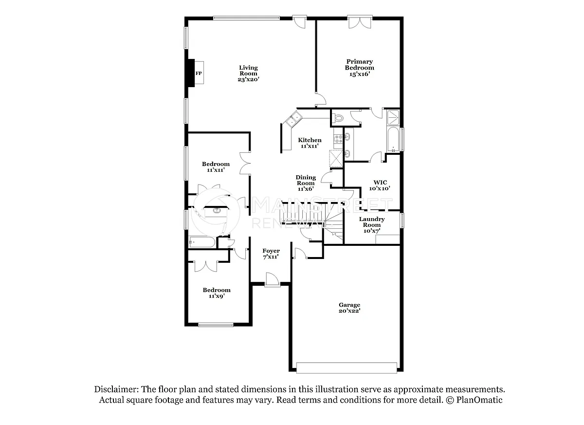 Floor Plan - 3016 Shoreline Dr