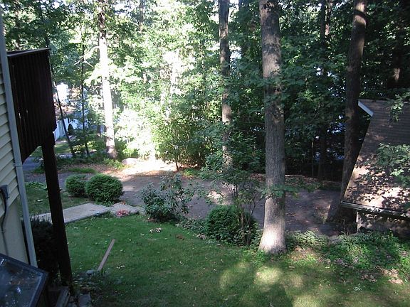 View from the Breakfast Deck towards the front of the house. Lots of trees! :)