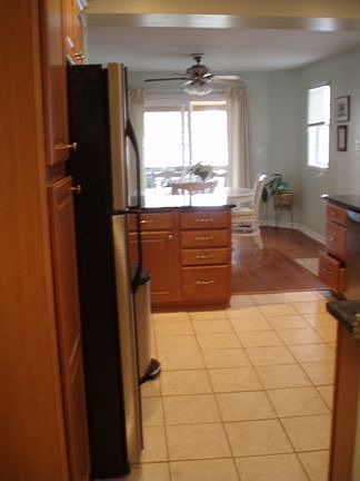Long view of kitchen