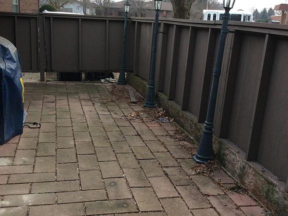 Very nice private outdoor space.  Next to your attached gara